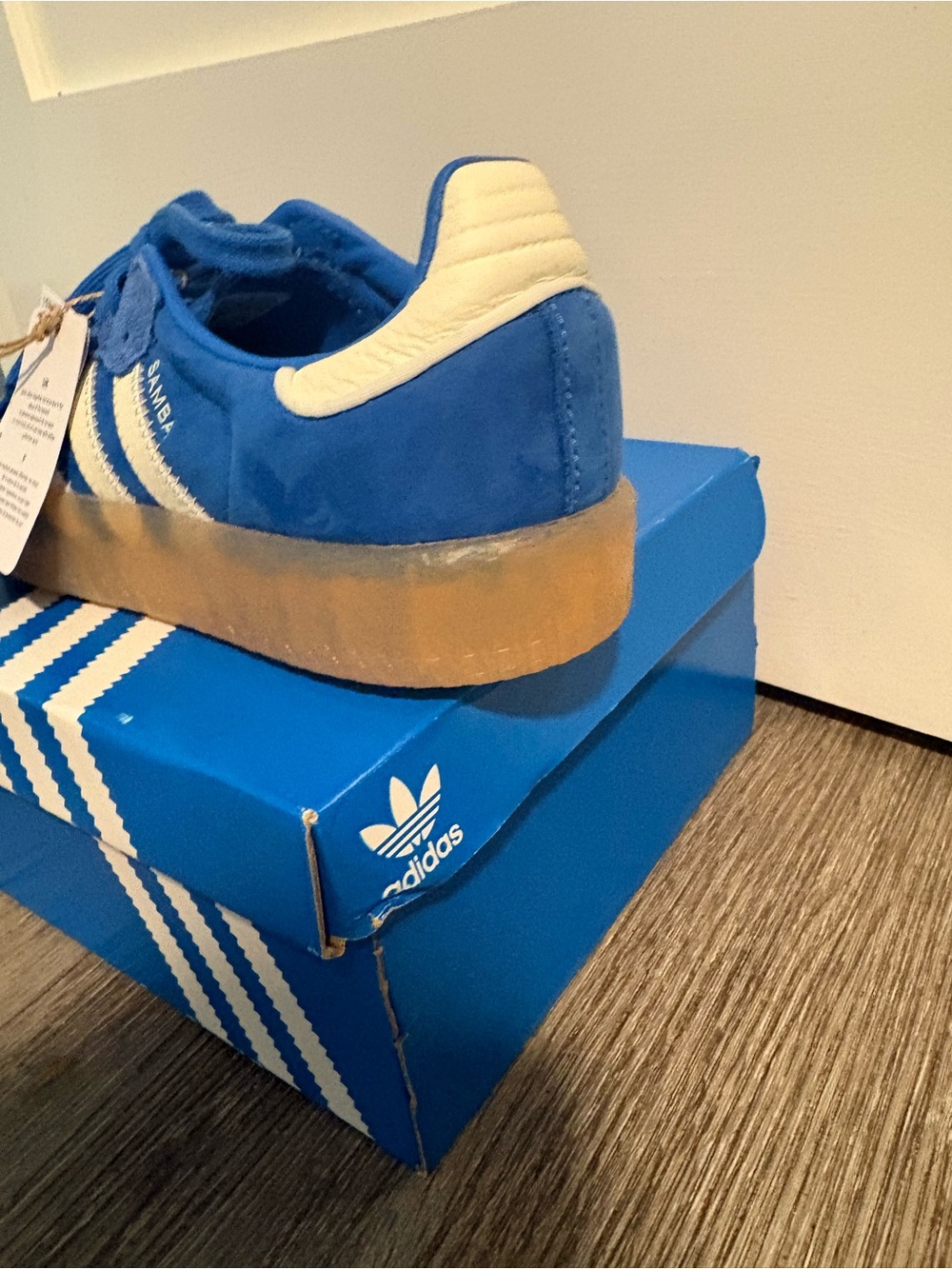 Blue samba platform shoe - Picture 2 of 4